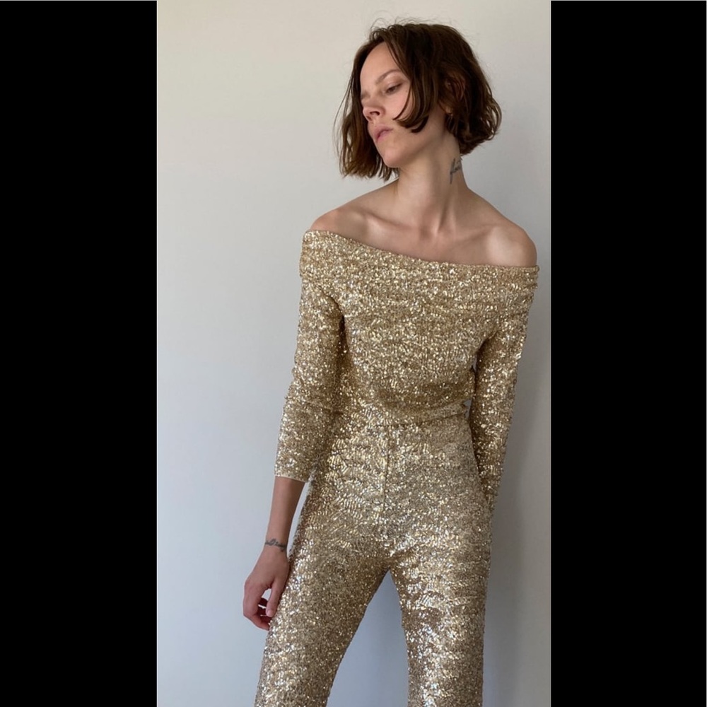 Zara limited edition sequin top